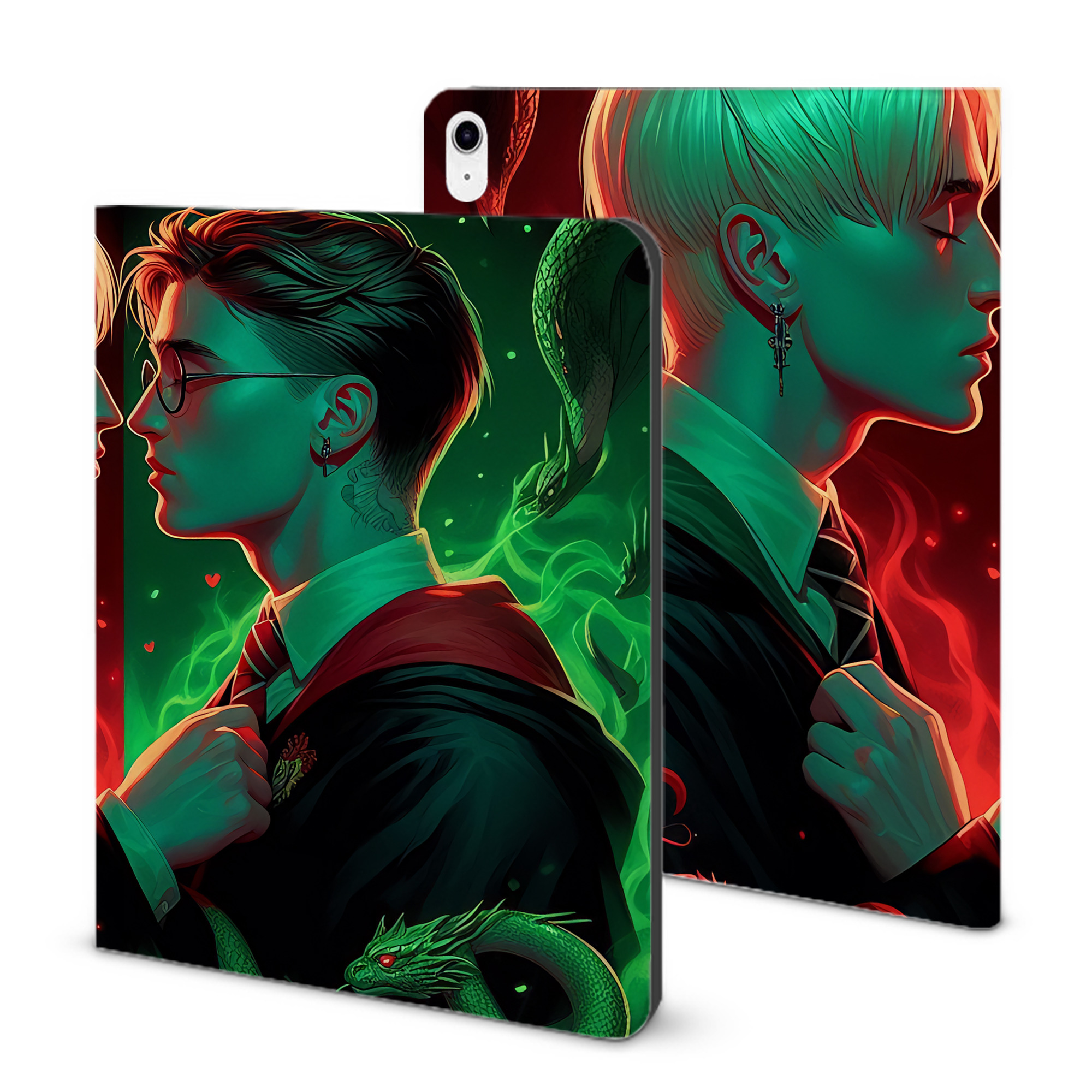 （画像用） Harry Potter ハリー・ポッターシリーズ IPad ケース ブック型 PUレザー TPU 耐衝撃 軽量 薄型 ペン収納なし 全面保護 IPad 各モデル対応